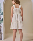 Vestido em Linho Deluxe 86511 Infanti Infantil Menina