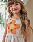 Vestido em Linho Deluxe 86511 Infanti Infantil Menina