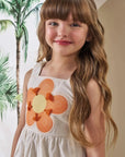 Vestido em Linho Deluxe 86511 Infanti Infantil Menina