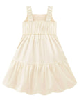 Vestido em Linho Deluxe 86511 Infanti Infantil Menina