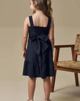 Vestido em Linho Santorine com Elastano 97092 Infanti Infantil Menina