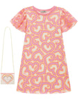 Vestido em Malha Power (acompanha Bolsa) 86636 Infanti Infantil Menina