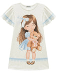 Vestido em Malha Power. Acompanha Bolsa 96674 Infanti Infantil Menina