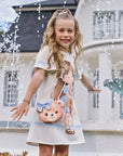Vestido em Malha Power. Acompanha Bolsa 96674 Infanti Infantil Menina