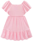Vestido em Malha Textura 87208 Infanti Infantil Menina