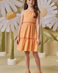 Vestido em Malha Texturizada 88132 Infanti Infantil Menina