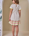 Vestido em Malha Wave (acompanha Bolsa) 88112 Infanti Infantil Menina