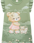 Vestido em Meia Malha 94492 Infanti Infantil Menina