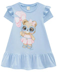Vestido em Meia Malha 94512 Infanti Infantil Menina