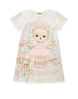 Vestido em Molecotton 82831 Infanti Infantil Menina