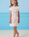Vestido em Molecotton 82831 Infanti Infantil Menina
