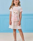 Vestido em Molecotton 82831 Infanti Infantil Menina