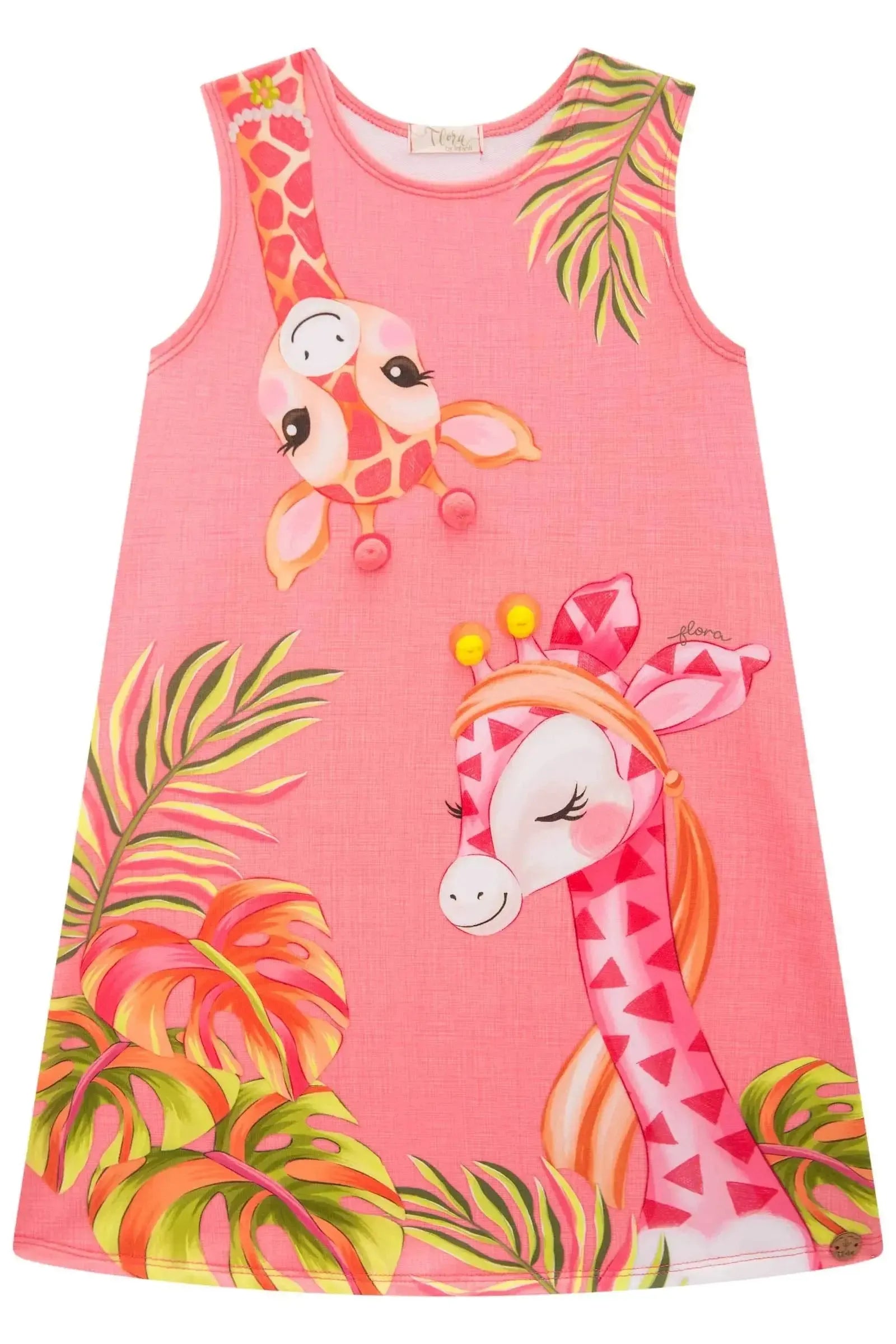 Vestido em Molecotton 82923 Infanti Infantil Menina