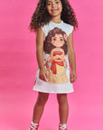 Vestido em Molecotton 86065 Kukiê Infantil Menina
