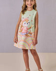 Vestido em Molecotton 86480 Infanti Infantil Menina