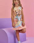 Vestido em Molecotton 86596 Infanti Infantil Menina