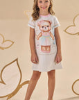 Vestido em Molecotton 86960 Infanti Infantil Menina