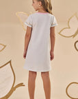 Vestido em Molecotton 86960 Infanti Infantil Menina