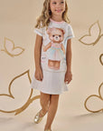 Vestido em Molecotton 86960 Infanti Infantil Menina