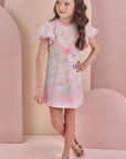 Vestido em Molecotton 88127 Infanti Infantil Menina
