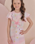 Vestido em Molecotton 88127 Infanti Infantil Menina