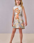 Vestido em Molecotton 88647 Infanti Infantil Menina