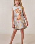 Vestido em Molecotton 88647 Infanti Infantil Menina