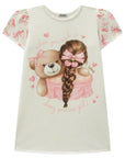 Vestido em Molecotton 93399 Infanti Infantil Menina