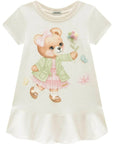 Vestido em Molecotton 93466 Infanti Infantil Menina