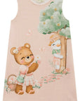 Vestido em Molecotton 94487 Infanti Infantil Menina