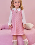 Vestido em Molecotton e Viscose Sarjada 89984 Infanti Bebê Menina