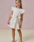 Vestido em Sarja com Elastano 97161 Infanti Infantil Menina