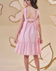 Vestido em Tecido Brilho Holográfico 87183 Infanti Infantil Menina