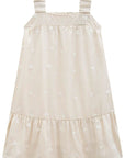 Vestido em Tecido Listrado Bordado 96668 Infanti Infantil Menina