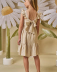 Vestido em Tecido Rayon Plissado 87947 Infanti Infantil Menina