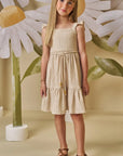 Vestido em Tecido Rayon Plissado 87947 Infanti Infantil Menina