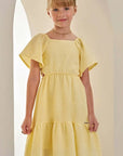 Vestido em Tecido Texturizado 84617 Infanti Infantil Menina