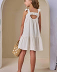 Vestido em Tecido Texturizado 88107 Infanti Infantil Menina