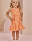 Vestido em Tricoline Bordado 86866 Infanti Bebê Menina