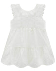 Vestido em Tricoline Bordado 97002 Infanti Bebê Menina