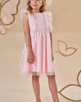 Vestido em Tule Borboleta 87184 Infanti Infantil Menina