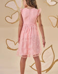 Vestido em Tule Bordado 88760 Infanti Infantil Menina