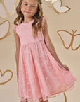 Vestido em Tule Bordado 88760 Infanti Infantil Menina