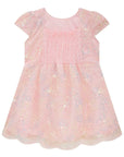 Vestido em Tule Bordado Garden 83638 Infanti Bebê Menina