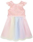 Vestido em Tule Bordado Garden 83696 Infanti Infantil Menina