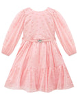 Vestido em Tule Flocking Coração 89446 Infanti Infantil Menina