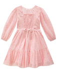 Vestido em Tule Flocking Coração 89446 Infanti Infantil Menina