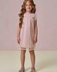 Vestido em Tule Paetê 95862 Infanti Infantil Menina