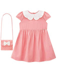 Vestido em Twill Rayon (acompanha Bolsa) 87110 Infanti Bebê Menina