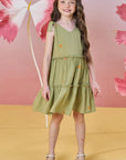 Vestido em Viscose Bordado Flores 82982 Infanti Infantil Menina